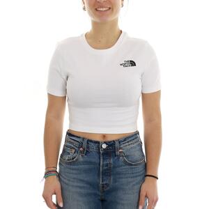 T-SHIRT ESSENTIAL CROP BIANCO